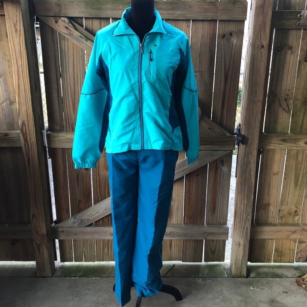 Danskin Now Athletic Tracksuit Blue Jacket & Long Pants Matching Set